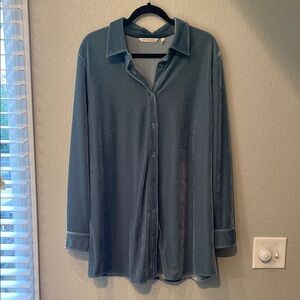 Soft Surroundings Velvet Shirt